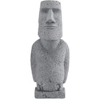 Easter Island Moai Statue - Stone Moai Figurine Decor for Home & Outdoor Garden - 3 (Large Size) - size: Large Size
