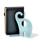 Wendin 1pair Cute Elephant Nonskid Bookends Art Bookend (Blue Elephant) - color: Blue Elephant