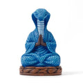 Meditation Snake Resin Statue - Zen Snake Figurine Statue for Snakes Lover Gifts Mediation Yoga Room Buddhism Namaste Room Decor Spiritual Sculpture for Office Home Shelf Desktop Decoration - style: Snake