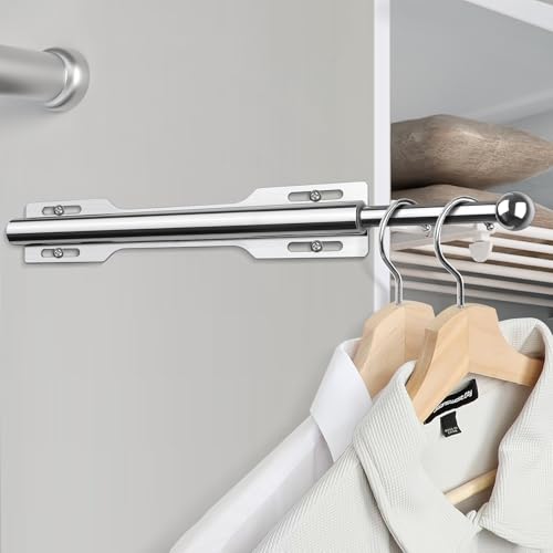 12" Valet Rod for Closet Pull Out (1 Pack, Chrome) - color: Chrome, size: 1 Pack