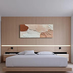 Art Minimalist Abstract Oil Painting Heavy Textured Canvas Wall Art Living Room Bedroom Wall Large Art Deco Oil Painting 24x60 inches - color: Yi037