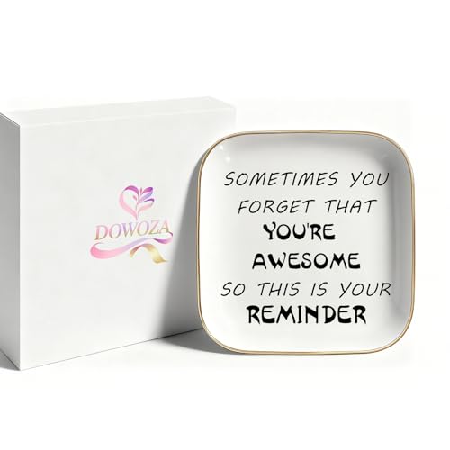 Inspirational Gifts for Women Ring Dish - You're Awesome - Unique Gifts Best Friends Gifts for Women Coworker Christmas Retirement Gifts - style: You're Awesome