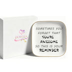 Inspirational Gifts for Women Ring Dish - You're Awesome - Unique Gifts Best Friends Gifts for Women Coworker Christmas Retirement Gifts - style: You're Awesome