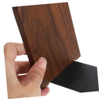 NUOBESTY Elegant Desktop Bookends Minimalist Reading Stand Book Organizer for Home Office Walnut Stylish File Holder to Keep Books and Documents Organized
