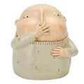 BuleVina Boy Holding Nose Sculpture Statue, 6.18" High, Creative Resin Stinky Funny Kitschy Man Boys Sitters Figurine for Bathroom Home Shelf Decor