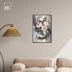 Art Remedy Glass Vase Flowers Canvas Luxury Floral Art, Black Frame, 20" x 30" - color: Black Frame, size: 31"L x 21"W