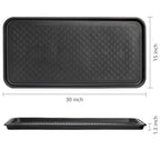 Fasmov 3 Pack Utility Boot Tray Mat Multi-Purpose Anti-Slip Tray Mat Boots, Dog Food Bowls, Gardening, Laundry, Kitchen, Garage, Entryway, 30 x 15 inches