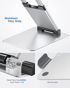 Nulaxy Laptop Stand, Ergonomic Sit to Stand Laptop Holder Convertor, Adjustable Height from 2.1" to 13.8", Supports up to 22lbs, Compatible with MacBook, All Laptops Tablets 11-17" - Silver - color: C-Silver