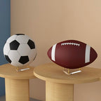 Acrylic Ball Holder 3-Pack, Small Size for Baseball, Softball & Golf Ball; Medium & Large Size for Basketball, Soccer, Volleyball; Horizontal Size for Rugby and Football - style: Triangle Gold - 4.1 x 3.6 inch