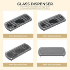 [Luxury] Kitchen Soap Dispenser Set - 16OZ Black Glass Bottle, Stainless Steel Pump, Instant Dry Tray, Waterproof Labels, Non-Slip Silicone Pad, and Dish Brush | Upgrade for Your Kitchen and Bathroom - color: Black Bottle + Black Pump