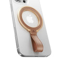 andobil [2026 Premium Leather] Magnetic Phone Grip for MagSafe [Longest Durable] Adjustable Phone Ring Kickstand with Leather Loop Compatible with MagSafe Accessories&iPhone 17 Air 16 15 14 13 Pro Max - color: brown