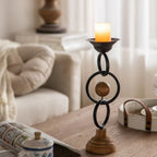 Unique Candle Holder - Candlestick Holders Decorative Candle Stand, 14.2 Inch Tall Decorative Taper Candle Stand, Non-Slip Base for Table Centerpiece, Home, Wedding, Party, Hotel Decor
