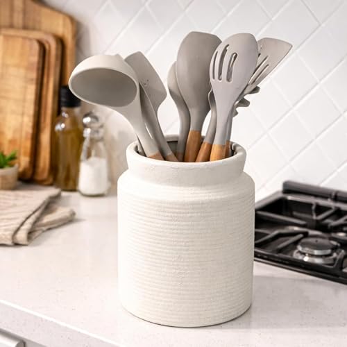 Ceramic Flower Vase 6.5 inch Farmhouse Rustic Vase for Home Decor Handcrafted Pottery Vase Small Terracotta Vases for Table Decor Fireplace Living Room Bathroom Wedding Centerpiece (S-Off White) - color: S-antique Off White