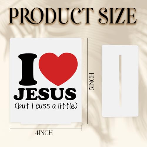 Funny Office Home Decor - Chic Acrylic Shelf Decor for Home, Workspace, or Dorm, Witty & Minimalist Statement Piece, 4 × 4.7 Inches