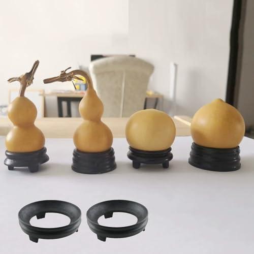 2 Pcs Ostrich Egg Stand, 3.94 Inch Crystal Ball Display Holder Sphere Holder Display Tray Base for Goose Egg Duck Egg Easter Egg Sculpture Ball Stone Egg Home Decor