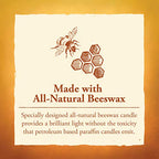 Candle by the Hour 70-Hour Beehive Candle, Eco-friendly Natural Beeswax with Cotton Wick - size: Beehive Candle Standard
