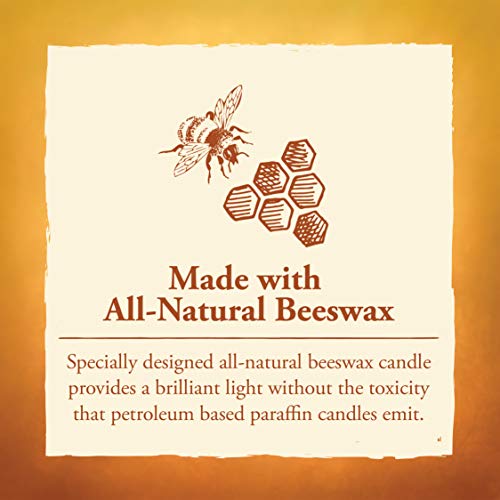 Candle by the Hour 70-Hour Beehive Candle, Eco-friendly Natural Beeswax with Cotton Wick - size: Beehive Candle Standard