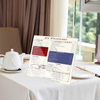 Acrylic Sign Holder 8.5 x 11 Horizontal 6 Pack Slant Back Acrylic Stands for Display Plexiglass Clear Acrylic Display Stands for Ad Frame, Picture Photo Frames, Promotions, Restaurants, Office - size: Horizontal 6 Pack 11x8.5''
