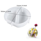 Resin Molds Vase Plant Propagation Station Epoxy Silicone Molds with 12 Test Tubes Hydroponic Flower Holder Home Office Decoration (Round, Semicircle, Oval, Dodecagon) - color: 4 vase mold 12 tubes