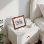Acrylic Easel Display Stand, Clear Table Easel Picture Frame Holder with Adjustable Tilt, Perfect for Phones, Art, Weddings, Office & Home Décor, Gold-1P