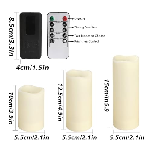 72-Pack LED Flameless Candles with Remote Control - Perfect for Home, Parties, and Special Occasions - Create a Magical Ambiance Effortlessly(Three Sizes) - color: 4-Ivory-72