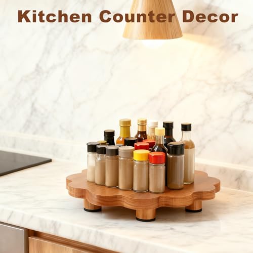 Decorative Wooden Tray, 10" Rustic Wood Soap Tray for Kitchen and Bathroom Counter Organizer Farmhouse Kitchen Decor Wooden Riser for Soap Dish, Perfume, Candle, Potte(2 Packs)