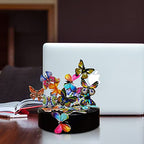 Desk Sculpture Butterflies Desktop Stress Relief Toy Fidget Toy for Anxiety Office Gift (22pcs Butterflies) - style: 22pcs Butterfly