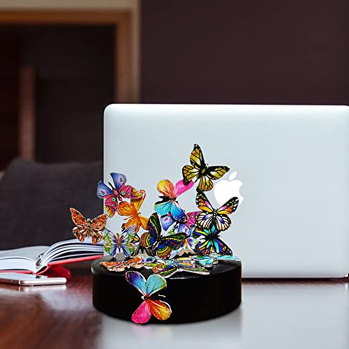 Desk Sculpture Butterflies Desktop Stress Relief Toy Fidget Toy for Anxiety Office Gift (22pcs Butterflies) - style: 22pcs Butterfly