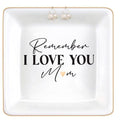 Mom Jewelry Dish Tray Ceramic Trinket Dish Mom And Daughter Mothers Rings Mother Birthday Gifts From Daughter Birthday Gifts For Mother In Law - style: Mom Style 1