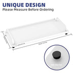 Gypie 2 Pack Bathroom Vanity Tray, Toilet Tank Tray with Handle, Bathroom Trays for Counter, Toilet Tank, Kitchen (White) - color: White 2 Unit