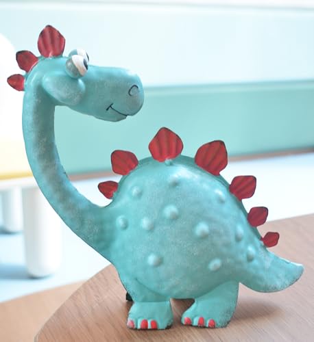Handpainted Metal Dinosaur Decor - Outdoor Garden Statue for Yard/Indoor Shelf, Cute Dinosaur Gift for Garden Lovers - style: Dinosaur