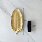 Jewelry Dish, Resin Small Leaf Shaped Ring Holder Jewelry Organizer, Trinket Dish Mini Tray for Christmas Birthday Wedding Gifts - color: Banana Leaf