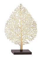 Deco 79 Metal Tree Decorative Sculpture Home Decor Statue, Accent Figurine 11" x 4" x 16", Gold