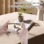 Marble Tray for Bathroom, Scalloped Tray, Marble Vanity Tray, Natural Stone Tray, Marble Tray for Kitchen Counter, Jewelry, Candle, Lotion, Countertop, Bathroom, Home Decor, Square - style: Square