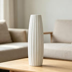 12 Inch White Vase Ceramic Flower Vase, Tall Vases for Pampas Grass, Home Decor, Modern Textured Vases for Living Room Decorations,Table Centerpieces,Shelf,Farmhouse Small Ceramic Vase - style: Shape 7