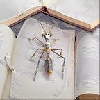 3D Steampunk Mechanical Insect Puzzle Kit - DIY Metal Assembly Model for Adults, Unique Retro Brass Sculpture Craft for Home Office Decoration (Ant B) - style: Ant B