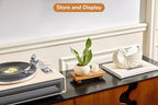 X-Small 8.5" Acacia Wood Riser Pedestal Stand, Farmhouse Bathroom and Kitchen Sink Decor, Decorative Wood Tray for Counter, Soap Dish Holder, Vanity Tray (XS: 8.5" x 4.0" x 1.57") - size: X-Small:8.5"x4.0"