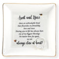 HOME SMILE Mother's Day Aunt Gifts from Niece,Aunt and Niece Gifts,Ceramic Jewelry Dish Tray for Aunts BirthdayValentine's,Thanksgiving,Xmas-Aunt and Niece Share an Unbreakable Bone - style: Aunt