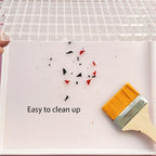 Stained Glass Cutting Mat with Tray, Great for Scoring and Cutting Glass, Catching Glass Shards in Grids, Removable Double-layer Design, Easy to Clean, Stained Glass Cutting Tools Supplies(12''x12'')