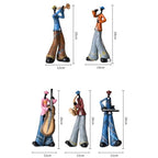 Statue Decorations Creative Retro Band Art Ornaments Music Characters Living Room Bookshelf Wine Cabinet Light Luxury Decorations Home Decor Object