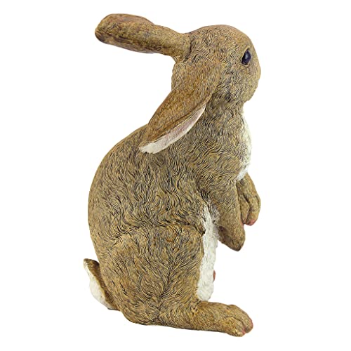 Design Toscano QM200681 Hopper the Bunny Standing Rabbit Indoor/Outdoor Garden Statue, 6 Inches Wide, 11 Inches Tall, Handcast Polyresin, Full Color Finish - style: Hopper