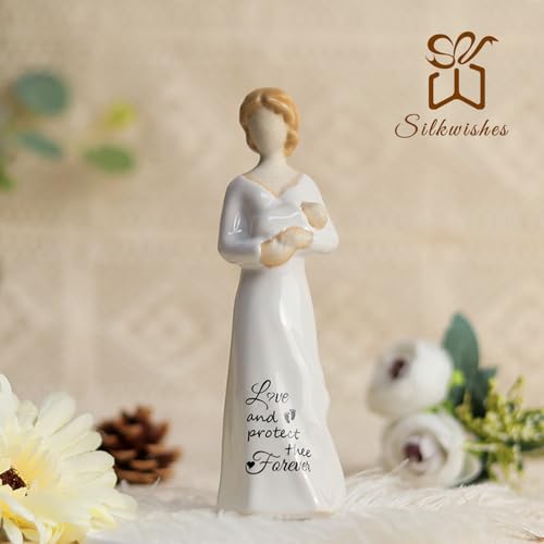 New Mom Gifts, Pregnant Women Figurines(White) - color: Sy0040