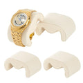 PH PandaHall 4pcs Watch Pillows, 2.8x1.8x1.4 inch Velvet Bracelet Pillows M Shaped Watch Display Pillow Cushion Pad Storage Pillow 8.2 inch for Watch Band Jewelry Display Stand Organizer, Beige - color: Beige