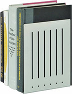 STEELMASTER Heavy Duty 8-Inch Steel Bookends, 1 Pair, Silver (241080050) - color: Silver, size: 8-Inch Pair