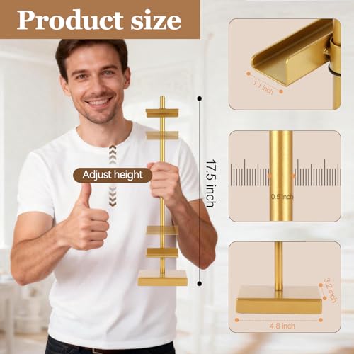 1pcs Adjustable Tabletop Easel Stand for Picture Frames, Picture Easels for Display, Gold Easel, Picture Frame Stand, Adjustable Art Easel.(18inch,Gold) - color: Gold, size: 18inch