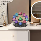DIWNELEM Round Jewelry Stand Acrylic Display Riser Stands Dessert Tower Display Tower for Watch,Jewelry,Rings,Earrings,Mini Figurines,Cupcakes(Black,11Tier) - size: Black-11 Tier