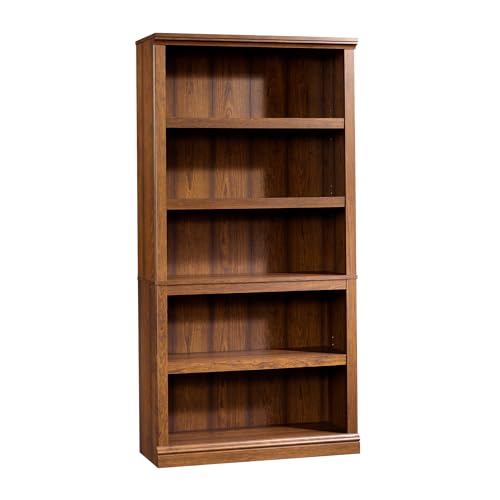 Sauder Miscellaneous Storage 5-Shelf Bookcase/ Book shelf, Washington Cherry finish - color: Washington Cherry Finish
