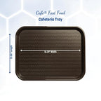 Carlisle FoodService Products CT121669 Café Standard Cafeteria / Fast Food Tray, 12" x 16", Chocolate - color: Chocolate Brown