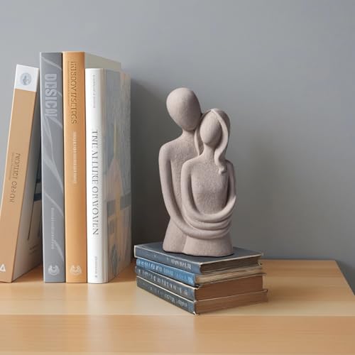 Minimalist Thinker Statue, Abstract Resin Bookshelf Decor, Artistic Sculpture for Home, Office, and Bedroom