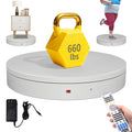 Super Heavy Duty Remote-Controlled Motorized Turntable,Motorized Rotating Display Stand,Speed-Adjustable Rotating Platform,Human 3D Scan Electric Turntable for Scan,Showcase(19.7in/White) - size: 19.7inch/White/700Lbs Load